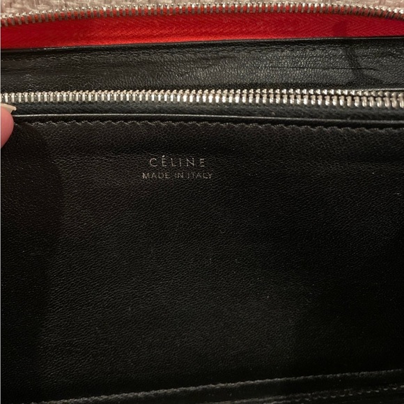 Celine Red Leather Zip Around Wallet - Picture 10 of 12